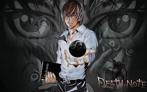 Death Note Yagami Light, Anime, Death Note, Light Yagami, HD tapet HD wallpaper