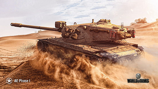 لعبة فيديو ، عالم الدبابات ، AE المرحلة الأولى ، دبابة، خلفية HD HD wallpaper