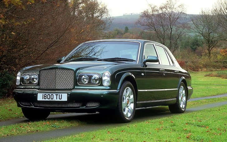 Bentley Arnage R, berline verte, Voitures, Bentley, Fond d'écran HD