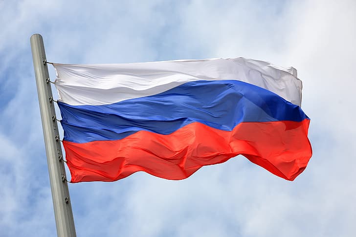 الأحمر، الأزرق، الأبيض، العلم، الالوان الثلاثة، روسيا، راية، الاتحاد الروسي، خلفية HD