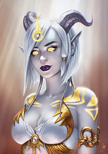 June Jenssen, draenei, World of Warcraft, Lightforge Draenei, HD wallpaper HD wallpaper