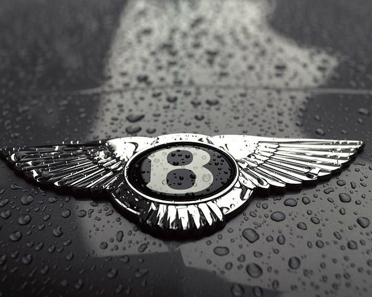 Bentley Water Drops Macro HD, cars, macro, water, drops, bentley, HD wallpaper