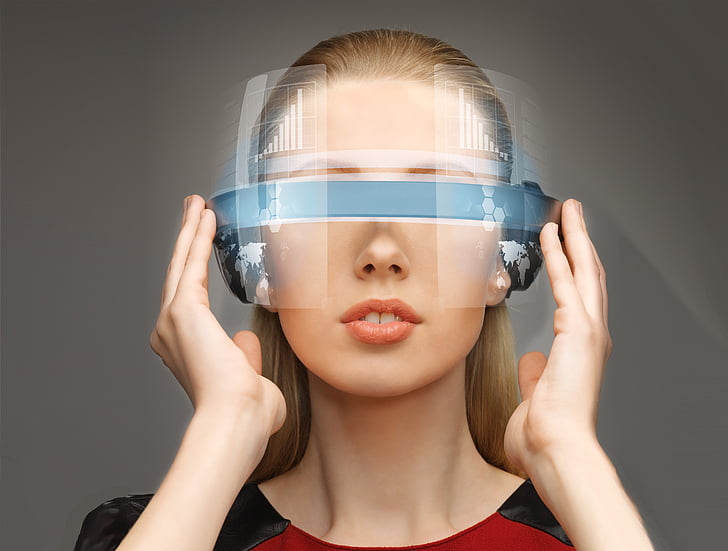Virtuelle Realität, VR-Konzept, HD-Hintergrundbild