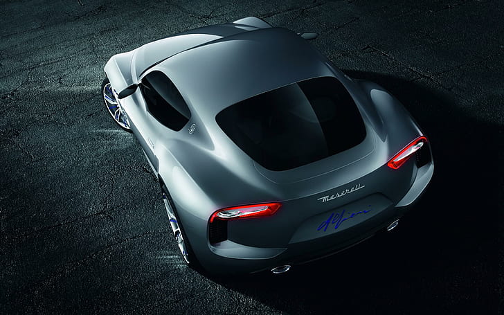 2014 Maserati Alfieri Concept 2, silver maserati car concept, maserati, concept, 2014, alfieri, cars, HD wallpaper