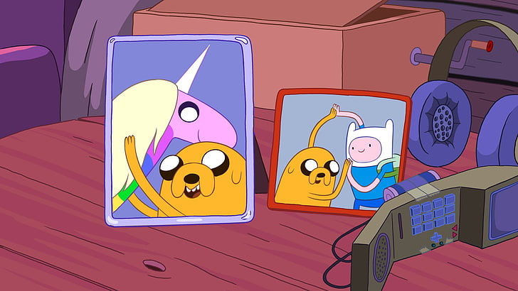 Adventure Time, Finn the Human, Jake the Dog, landscape, Lady Rainicorn, Sfondo HD