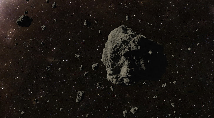 Астероиды, Космос, астероиды, HD обои