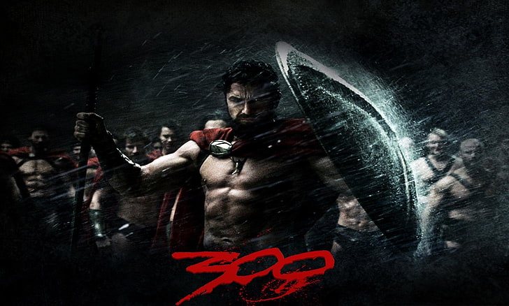 Movie, 300, 300 (Movie), Gerard Butler, Spartacus, Spartan, Warrior, HD wallpaper