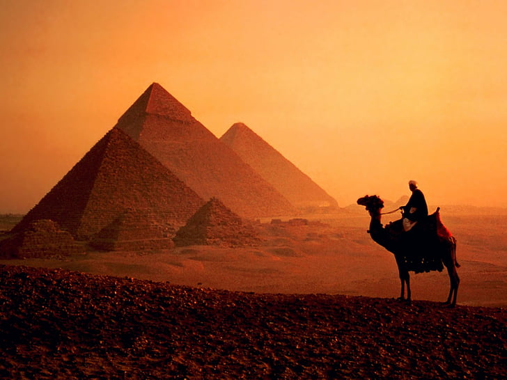 egypt, giza, great, pyramid, pyramids, HD wallpaper