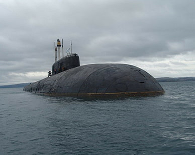 submarine, Russian Navy, military, vehicle, HD wallpaper HD wallpaper