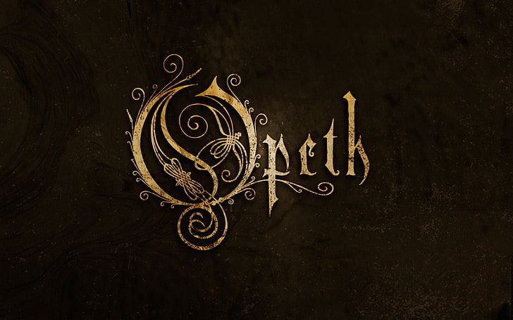 Opeth Band, brązowy tekst pcth, muzyka,, zespół muzyczny, szwedzki, heavy metal, Tapety HD