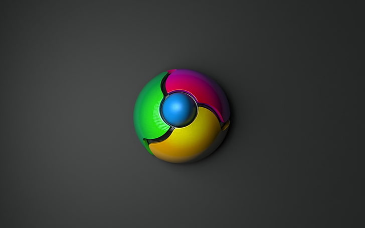 Chrome, Google, Logo, Web browser, HD wallpaper