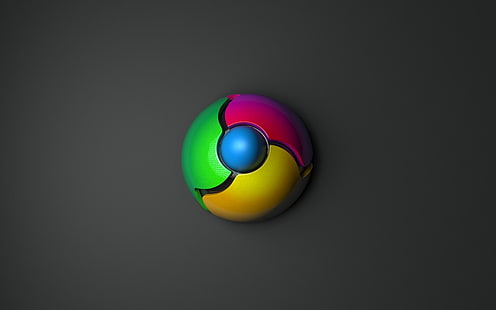 Chrome, Google, Logo, Webbrowser, HD-Hintergrundbild HD wallpaper
