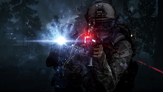 4K, Shift Graveyard Shift, Opérations de nuit, Battlefield 4, Fond d'écran HD HD wallpaper