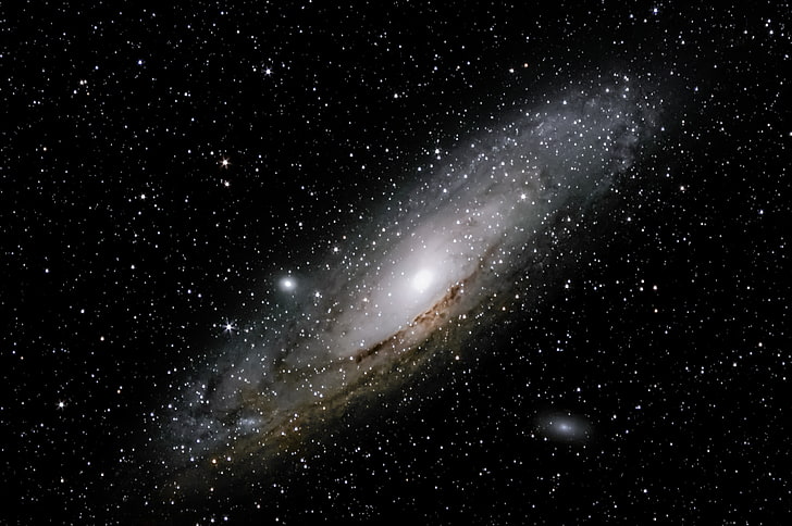 galaksi wallpaper digital, ruang, Galaksi Andromeda, Bima Sakti, Yang terdekat, Wallpaper HD