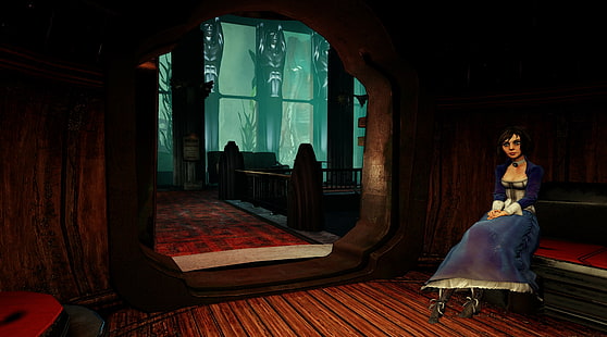 BioShock, BioShock Infinite, Элизабет (BioShock), Rapture, скриншот, видеоигры, HD обои HD wallpaper