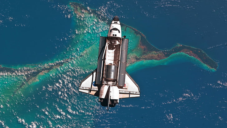 prom kosmiczny, fotografia, prom kosmiczny Atlantis, NASA, Tapety HD