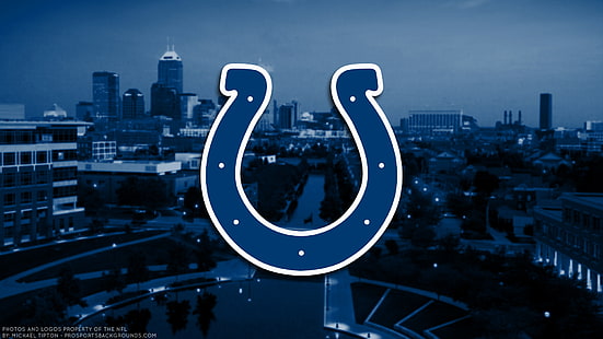 Piłka nożna, Indianapolis Colts, godło, logo, NFL, Tapety HD HD wallpaper