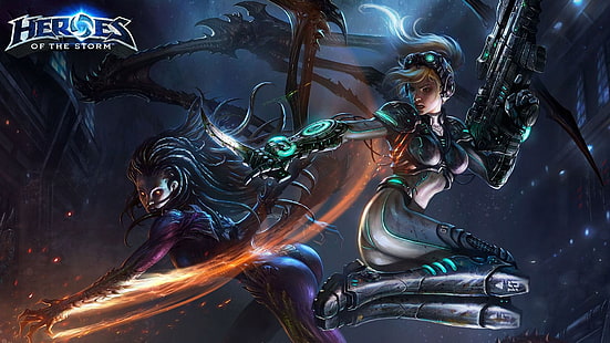 heroes of the storm, Nova, StarCraft, Sarah Kerrigan, Queen of Blades, HD wallpaper HD wallpaper