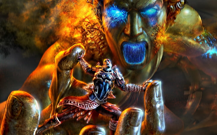 kratos god of war colossus 1680x1050  Video Games God of War HD Art , Kratos, God of War, HD wallpaper