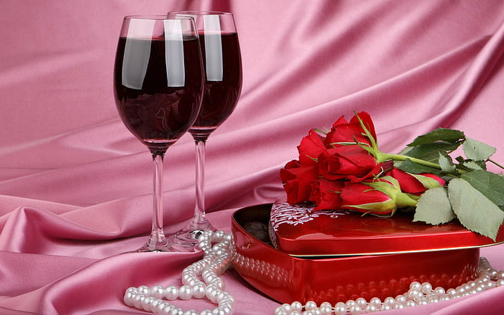 Roses, Vine & Chocolate For My Friend Brunette, roses, shawl, beautiful, chocolate, glasses, pink, vine, perle, 3d and abstract, HD wallpaper