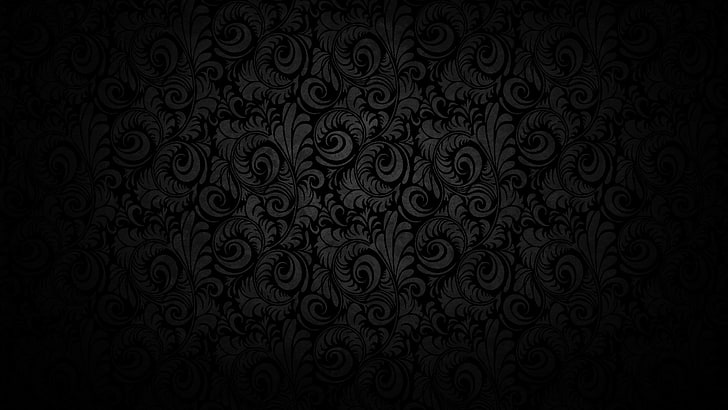 黒い暗い花グレーパターン1920x1080自然の花HDアート、黒、暗い、 HDデスクトップの壁紙