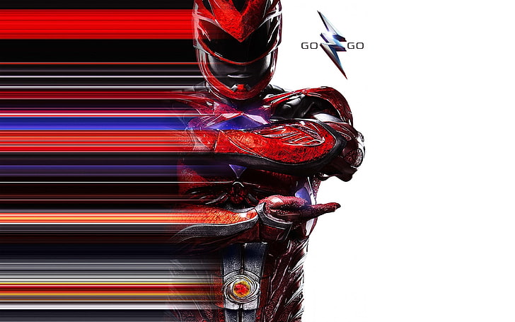 Power rangers red ranger-2016 Movie Poster Wallpap .., Red Power Ranger digital tapet, HD tapet