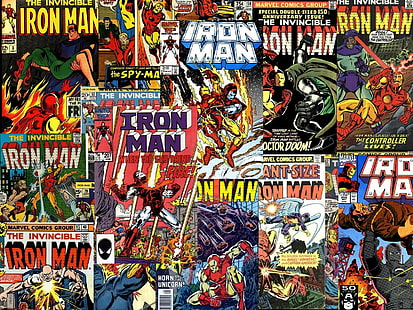 Marvel Iron Man HD, ироман комиксы Marvel, мультфильм / комикс, человек, чудо, железо, HD обои HD wallpaper