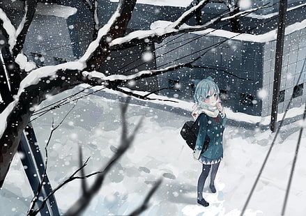 anime, anime girls, Touhou, Cirno, Sfondo HD HD wallpaper