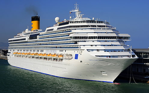 Cruise Ship HD, white cruise ship, vehicles, ship, cruise, HD wallpaper HD wallpaper