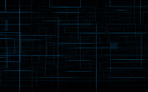 черные, серые и синие цифровые обои, линии, фон, темнота, кривые, текстуры, перекресток, HD обои HD wallpaper