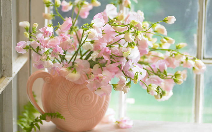 Energy Home Flowers Jpg, romantisch, pink, Blumen, Energie, 3d und abstrakt, HD-Hintergrundbild