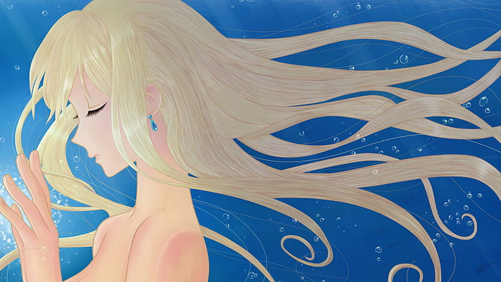 マリン-海物語：アナタがいてくれたコト、金髪アニメ少女キャラクター、アニメ、1920x1080、海物語：アナタがいてくれたコト、マリン、 HDデスクトップの壁紙