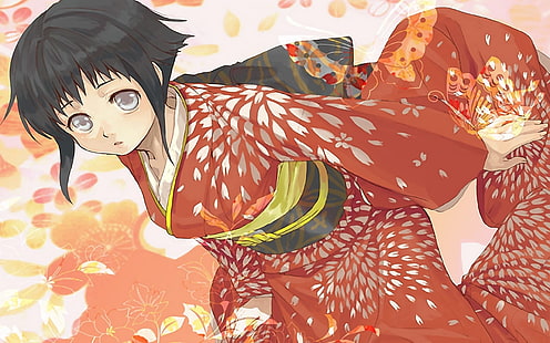 Naruto Hinata en papier peint de robe kimono, Hyuuga Hinata, kimono, Naruto Shippuuden, Fond d'écran HD HD wallpaper
