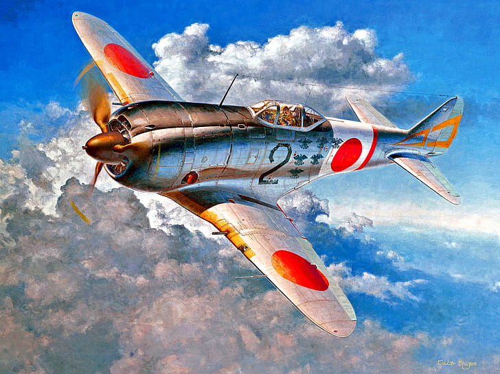 fighter, Nakajima, Ki-44, WWII, Ki-44-II, Radial engine, IJAAF, HD wallpaper