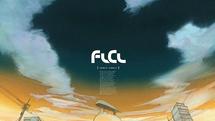 FLCL text overlay, FLCL, HD wallpaper