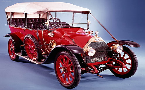 FIAT, carro, vintage, carros vermelhos, Oldtimer, veículo, HD papel de parede HD wallpaper
