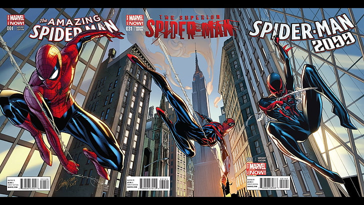 Marvel Le papier peint Supérieur Spider-Man, Spider Man, Spider Man 2099, Le fabuleux Spider Man, The Superior, Fond d'écran HD