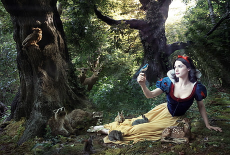 Disney Snow White, berättelse, Rachel Weisz, snövit, snövit och de sju dvärgarna, HD tapet HD wallpaper