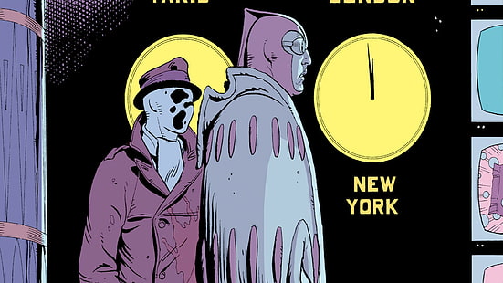 Watchmen, comics, Rorschach, Nite Owl, HD wallpaper HD wallpaper