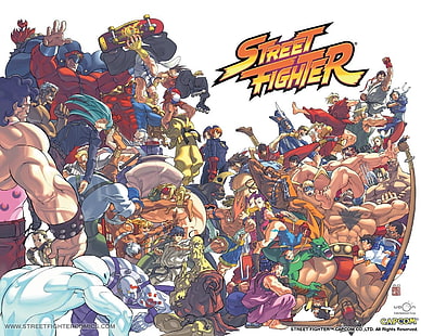 Illustration de personnages de Street Fighter, Street Fighter, Collage, Fond d'écran HD HD wallpaper