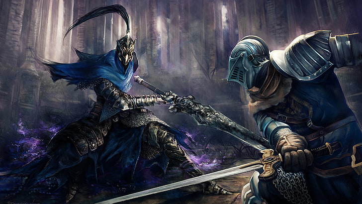 Spielplakat, Fantasiekunst, Dark Souls, Artorias the Abysswalker, HD-Hintergrundbild