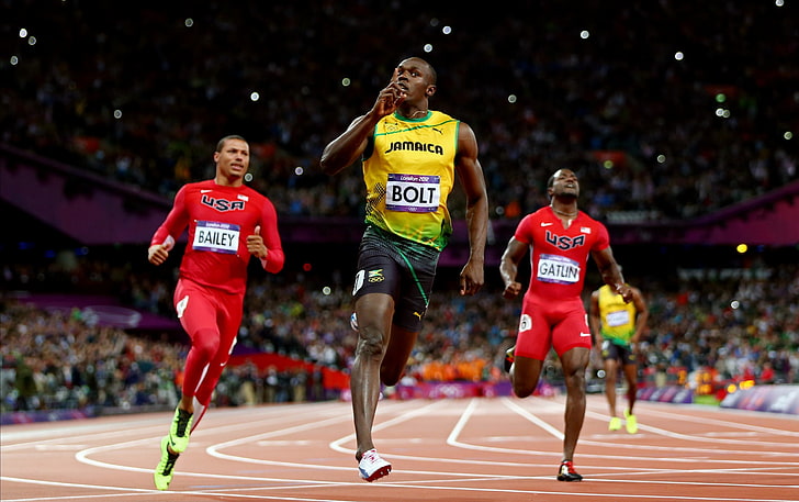 Usain Bolt In Olympics, Usain Bolt, Sports, Olympics, HD wallpaper