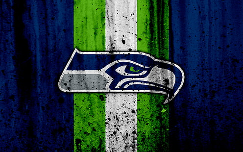 Football, Seattle Seahawks, emblème, logo, NFL, Fond d'écran HD HD wallpaper