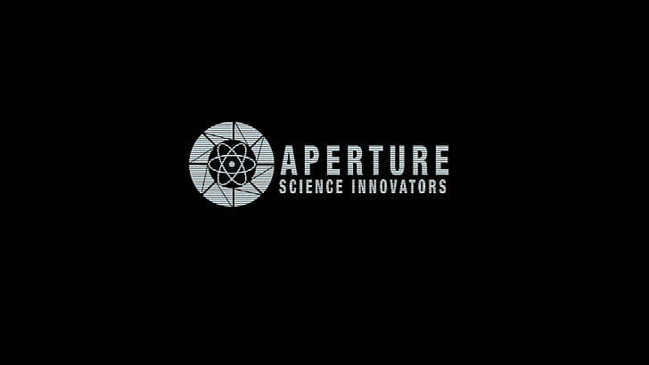 Aperture Portal BW Black HD, videogame, preto, bw, portal, abertura, HD papel de parede