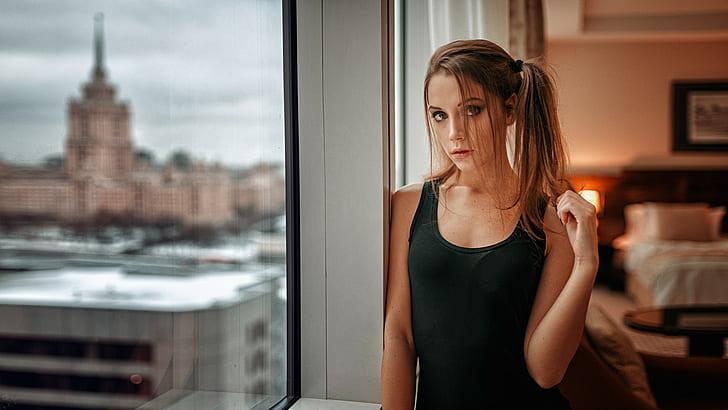 Ksenia Kokoreva, Georgy Chernyadyev, 여성, 모델, 땋은 머리, HD 배경 화면