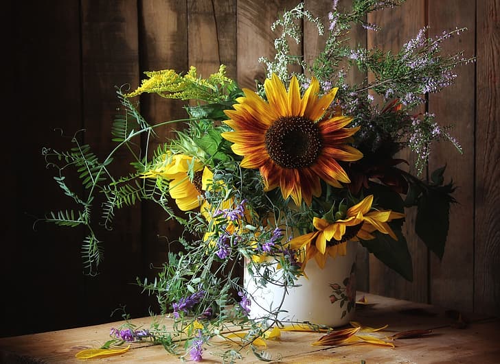 bunga, alam, kehidupan, bunga-bunga, musim gugur, karangan bunga, musim gugur, diam, Wallpaper HD
