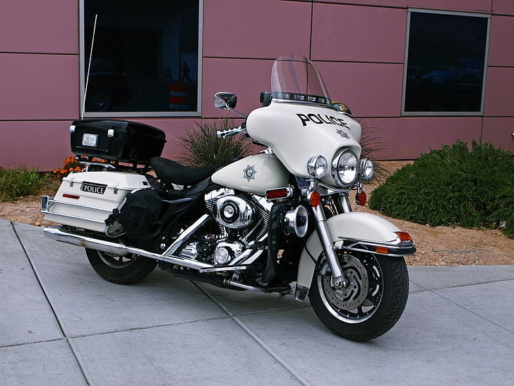 Vehicles, Harley-Davidson Police, Bike, Harley-Davidson, Motorcycle, Police, HD wallpaper