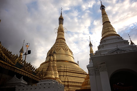 Dini, Shwedagon Pagodası, Burma, Myanmar, Yangon, HD masaüstü duvar kağıdı HD wallpaper
