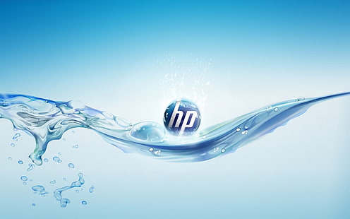 Blau Computer HP Splash-Technologie Andere HD Art, Blau, Computer, HP, Desktop, Laptop, Splash, HD-Hintergrundbild HD wallpaper