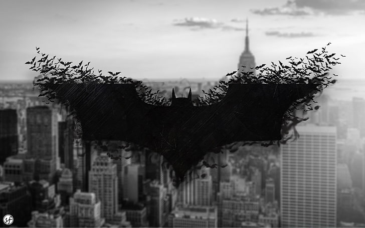 Logo Batman, Batman, Fond d'écran HD